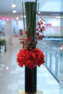 Chinese New Year Vanda Win Artificial Flowers Plants